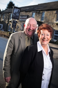 Richard and Dee Slade outside Battlsteads